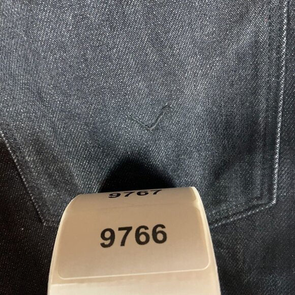 Hudson Holly Straight Jeans‎ Womens 32 White Black Denim Grommet Frayed Hem 9766 - Picture 15 of 15